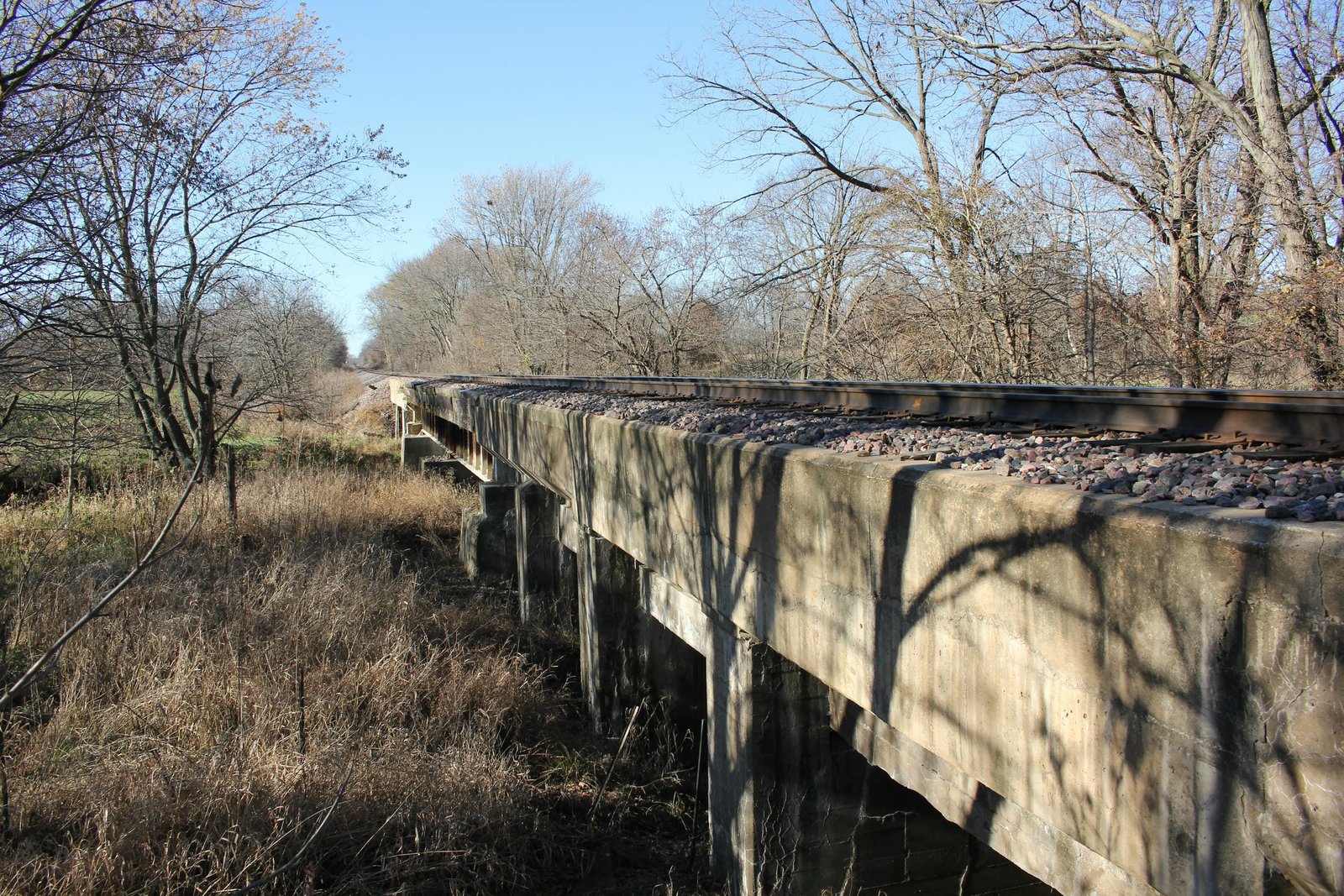 Looking west